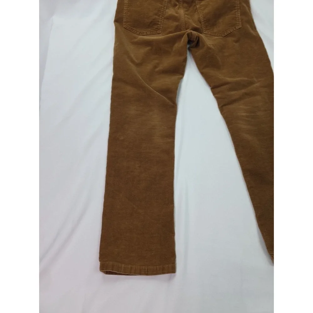 Mutual Weave Mens Slim Fit Brown‎ Corduroy Pants Size 34x32